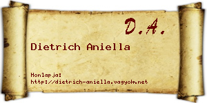 Dietrich Aniella névjegykártya